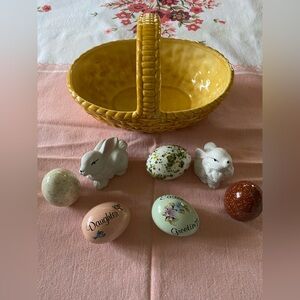 Ceramic Easter Basket & More